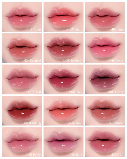CORLAHAZE Glow Lock Jelly Tint 108 Juicy 4g, Hydrating Jelly Glow Lip Stain, Glass-Like Shine Lip Gloss, Long-Lasting Color, Moisturizing Lip Enhancer, Collectible Lock-Shaped Design, Korean Makeup