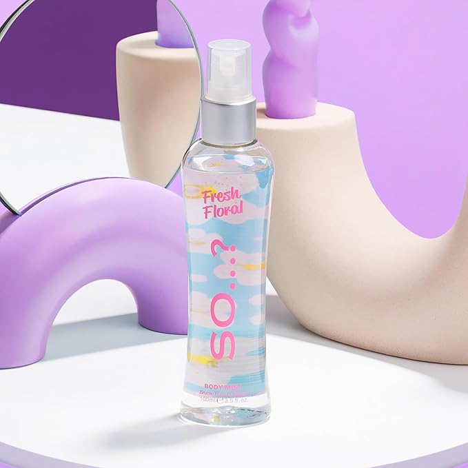 So...? Fresh Floral Body Mist for Women - 3.5 oz Body Mist - Pack of 3