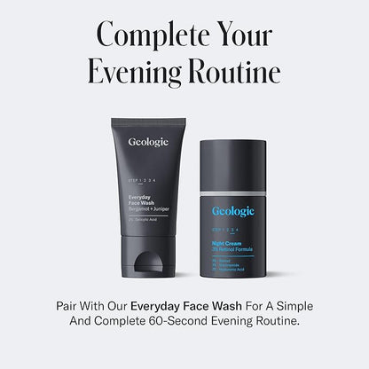 Geologie Retinol Anti-Aging Face Cream | Enhanced .2% Retinol Formula for Effective Results | Reduce Fine Lines & Wrinkles | Protect & Repair Skin With Hyaluronic Acid & Niacinamide | For Men & Women