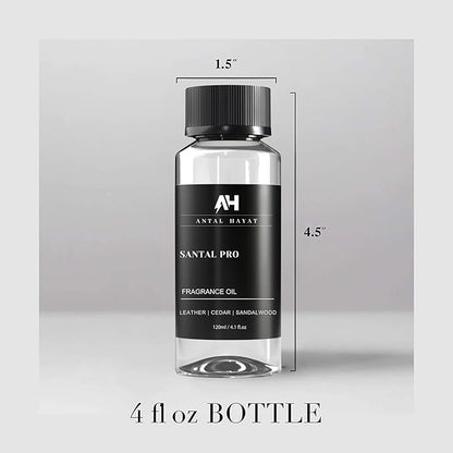 Hotel Scents Santal Diffuser Oil 120mL - Aromatherapy Fragrance Inspired by 5-Star Hotels - Notes of Sandalwood, Leather & Cedar - Inspired by Santal Perfume - Luxury Home Scents Refill