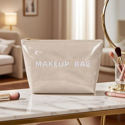 Makeup Bag for Women, Portable Waterproof Cute Cosmetic Bags, Skincare Makeup Case Pouch with Zipper for Daily Use, Travel
