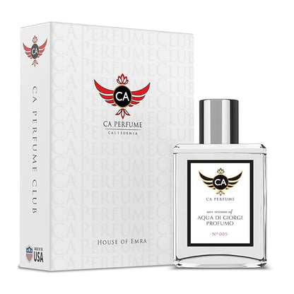 CA Perfume Impression of Aqua Di Giorgi Profumo For Men Replica Version Fragrance Dupes Concentrated Long Lasting Eau de Parfum Spray Refillable Atomizer Bottle 1.7 Fl Oz/50ml-X1