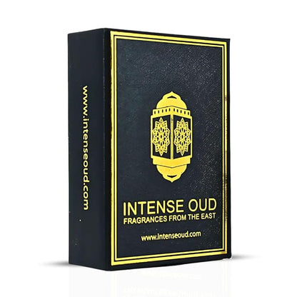 INTENSE OUD Musc Mutasalik Arabian Perfume Oil for Men & Women, Long Lasting Alcohol-Free Concentrated Fragrance,12ml (0.40 oz) in Black Gift Box, White Musk & Rose Notes.