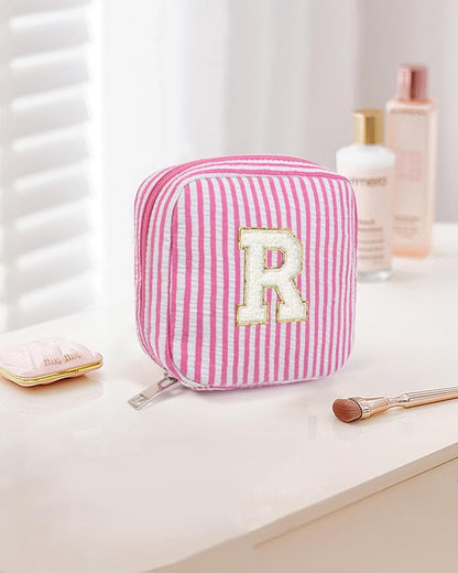 LETGO Gifts for Girls Teen Girl - Pink Preppy Makeup Bag Best Friend Birthday Gifts Teacher Gifts for Women Wedding Gifts Bridesmaid Gifts Daughter Teacher Wife Gifts Teen Girl Gifts R