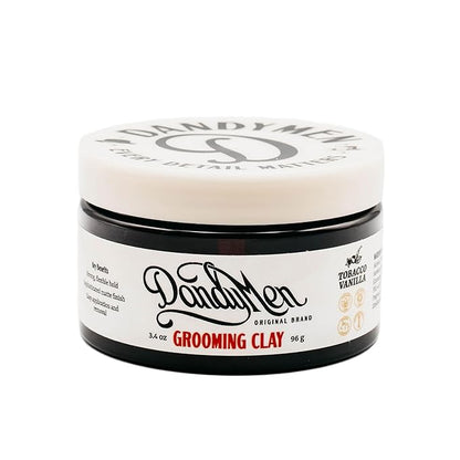 Grooming Clay – Strong Hold, Natural Matte Finish, and Flexible Styling with Kaolin Clay & Beeswax – Tobacco Vanilla Scent – 3.4 oz (1-pack)