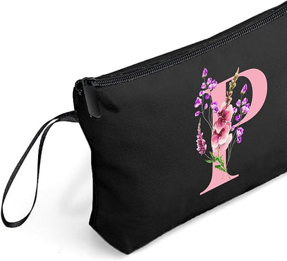 Happy Birthday Friendship Womens Bridesmaid Coolest Gifts for Sister Teacher Coworkers Personalized Travel Makeup Cosmetic Bag with Mirror Valentines Mothers Day Christmas Graduation P