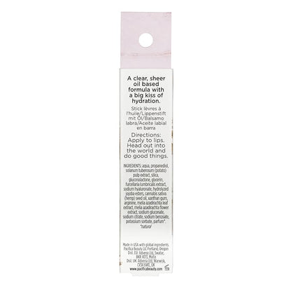 Pacifica Glow Stick Lip Oil – Soft Pink Sheer Hydrating Lip Gloss Balm, Moisturizes Dry Lips w/ Vitamin E & Natural Oils, Non-Sticky Shine, Subtle Tinted Glow, Vegan & Cruelty-Free Clean Beauty .14 oz