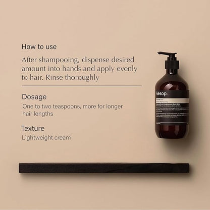 Aesop Classic Shampoo & Conditioner Set | Adds Shine, Hydration, Softness to Hair | 500 mL / 16.9 oz