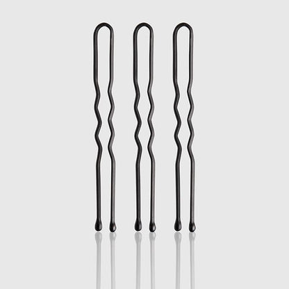 Fromm Style Artistry 1.75" U-shaped Crimped Hair Pins, Matte Black, 800 Hair Pins, Secure Hold, Suitable for All Hair Types and Lengths, Hair Accessories for Women