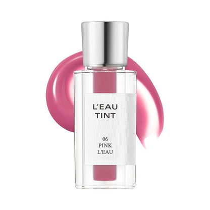 BBIA L’EAU Tint – Glossy & Glow Lip Stain, Watery Lip Tint, Non-Sticky, High Shine Finish, Long-lasting, Moisturizing, Lightweight, Natural, Daily Use, Vegan, Korean Lip Makeup (06 PINK L'EAU - MINI)