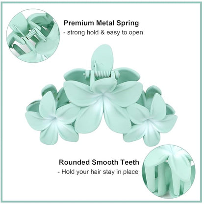 Ondder Large Matte Non-Slip Hair Clips for Thick Hair - 4 Pcs 4.5 Inch Claw Clips with Strong Hold for Women and Girls