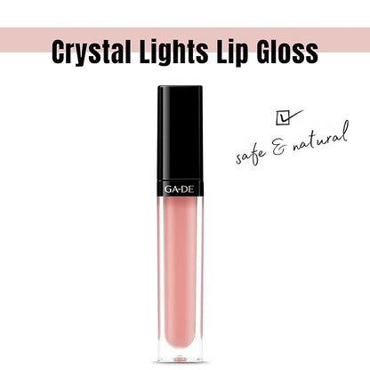 GA-DE Crystal Lights Lip Gloss, 525 - Enriched with Light-Reflecting Crystal Pearls - Smooth Silky, Rich Color - Moisturizes and Adds Shine - 0.2 oz
