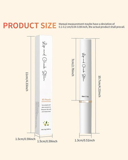 PH Color Changing Lipstick, Waterproof Temperature Color Change Lip Balm, Multi-Use Lip and Cheek Tinted Lip Gloss, Long-Lasting Hydrating Moisturizing Lip Tint,Festival Makeup Gift for Women-04 White