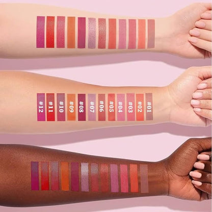2Pcs Mauve & Pink Hydrating Cream Lipsticks Lip Crayon for Women, Moisturing Lipstick Longwear Lip Liner Crayon Set for Ombre Shades, Matte Creamy Lips Stick Natural Nourishing Lips Balm Set, B