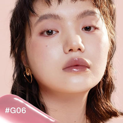 INTO YOU Lip Stain Long Lasting, Lip Gloss, Lip Tint, Lip Plumper Gloss, Glitter Lip Gloss, Liquid Lipstick, Vivid Color, Smudge-Proof, Lightweight, Naturally Moisturizing, Lip Oil For Dry Lips (G06)