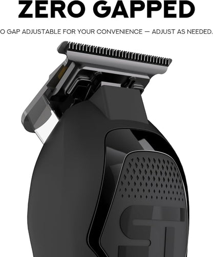 Supreme Trimmer Darkstar 72 Trimmer with Magnetic Vector Motor | 180 Min Run Time, 9000 RPM Barber Hair Trimmer | Low Noise, Professional Beard Trimmer DLC Blades | ST700
