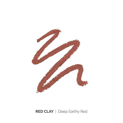 OFIR Waterproof Eye Pencil | Vegan, Cruelty-Free & Smudge-Proof | Creamy Gel Formula for Smooth Application | Long-Lasting, Full-Coverage, Precise Eyeliner Pencil (Red Clay - Deep Earthy Red)