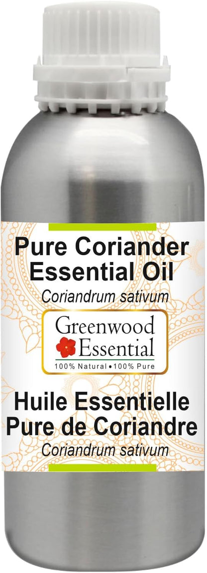 Greenwood Essential Pure Coriander Essential Oil (Coriandrum sativum) 300ml (10 oz)