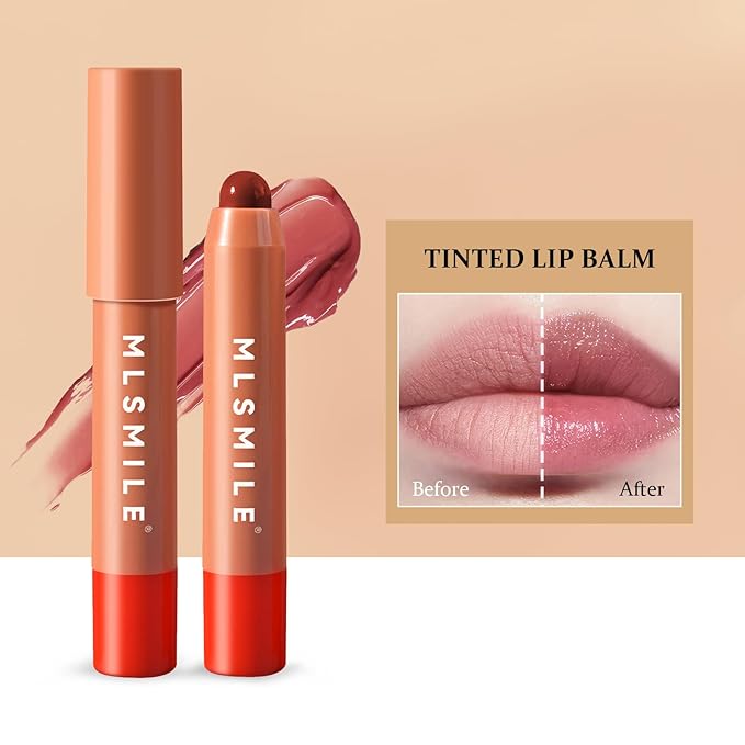 Lip Gloss, Lipstick 3 Step Makeup in 1 Swipe, Multi Use Lip Gloss, Cream Blush Eyeshadow base, Lip Stain Waterproof & Transfer Proof, Hydrating Wear & Vegan #Neon Red