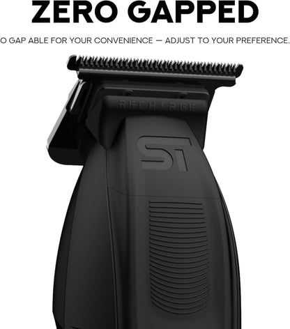 Supreme Trimmer Recharge ST777 – Professional Barber Trimmer with 2 Removable Batteries | 8000 RPM Motor, Zero Gap DLC Blades, Smart Charging Dock, USB-C Fast Charge