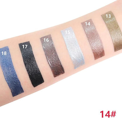 Mocha Shimmer Cream Eye Shadow Stick Makeup for Women, Mocha Shimmer Matte Eye Shadow Brightener Stick for Eyes, Long-lasting Waterproof Eyeshadow Pencil Applicator Blendable for Eye Highlight 14