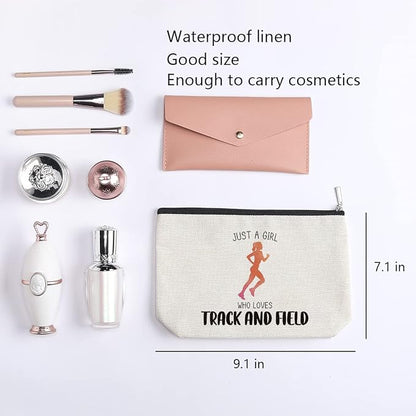 Running Gifts Running Pouch Bag for Women Running Lovers Gifts Running Makeup Bag Birthday Christmas Running Gifts for Her Female Friend Sister Coworker BFF Besties