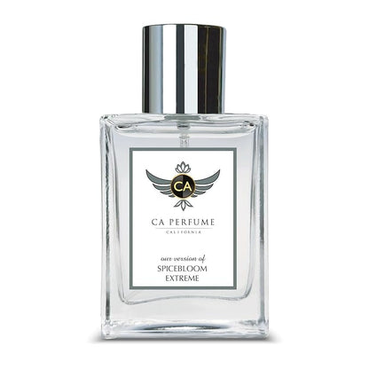 CA Perfume Impression of Spicebloom Extreme for Men Amber Spicy Fragrance Long Lasting Mens Cologne Eau De Parfum 1.7 Fl Oz 50ml