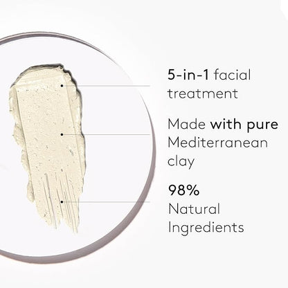 COCUNAT - Wondermask - Cleansing Facial Mask - Detoxifies, Exfoliates and Balances - Closes and Refines Pores - Oily and Combination Skin - Removes Impurities - Pimples - Acne - 50ml