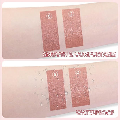 BINGBRUSH Crayon Matte Longwear Lipstick Pack Set,Moisture Smooth Color Stick Ultimate Lip Crayon for Makeup Collection - Waterproof Velvet Lipgloss (2pcs 02#&06#, 2 Count (Pack of 1))