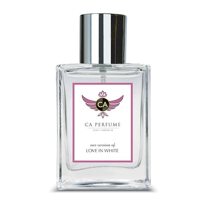 CA Perfume Impression of Love In White for Women Amber Floral Fragrance Long Lasting Perfumes for Women Eau De Parfum 1.7 Fl Oz 50ml
