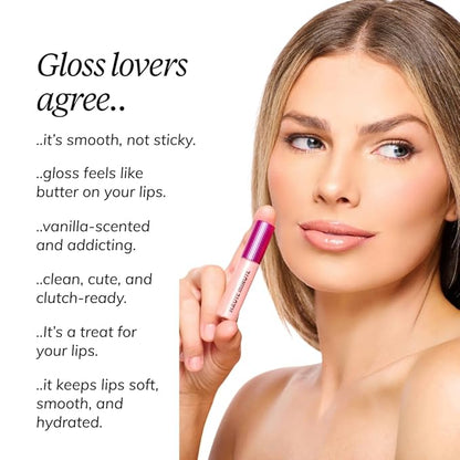 Mini Clutch Couture Lip Shine Gloss, Non-Sticky Lip Gloss, Vegan & Cruelty-free, High Shine Finish & Moisturizing - Unicorn Vibes