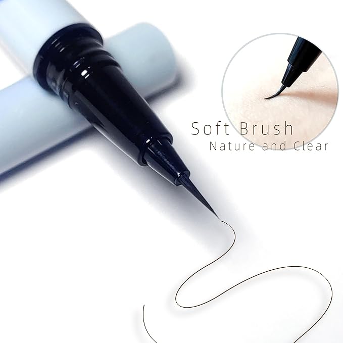 Ultra-fine Waterproof Eyebrow Pen - Lift & Snatch Liquid, 5 Colors, Dark Brown, Long Lasting Smooth Soft Eye Brow, Brown Eyeliner, Natural Tint (1-Taupe)
