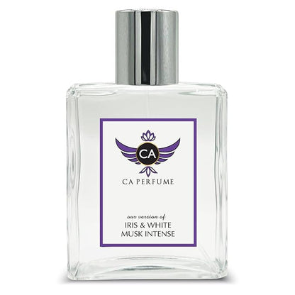 CA Perfume Impression of Jo M Iris & White Musk Intense For Women Replica Fragrance Dupes Eau de Parfum Spray Bottle 3.4 Fl Oz/100ml-X1