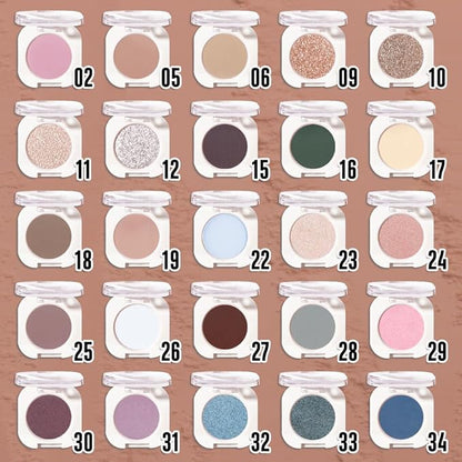 Rosy Brown Matte Single Eyeshadow, Lightweight Blendable Mini Eye Shadow for Older Women, Monochrome Eyeshadow Palette Makeup Pigmented Waterproof, Vegan & Cruelty-Free, 05