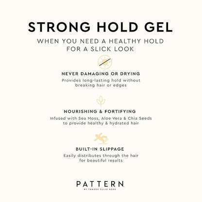 PATTERN Beauty by Tracee Ellis Ross Strong Hold Hair Gel, firm Hold w Sea Moss for Curly Hair 3a-4c