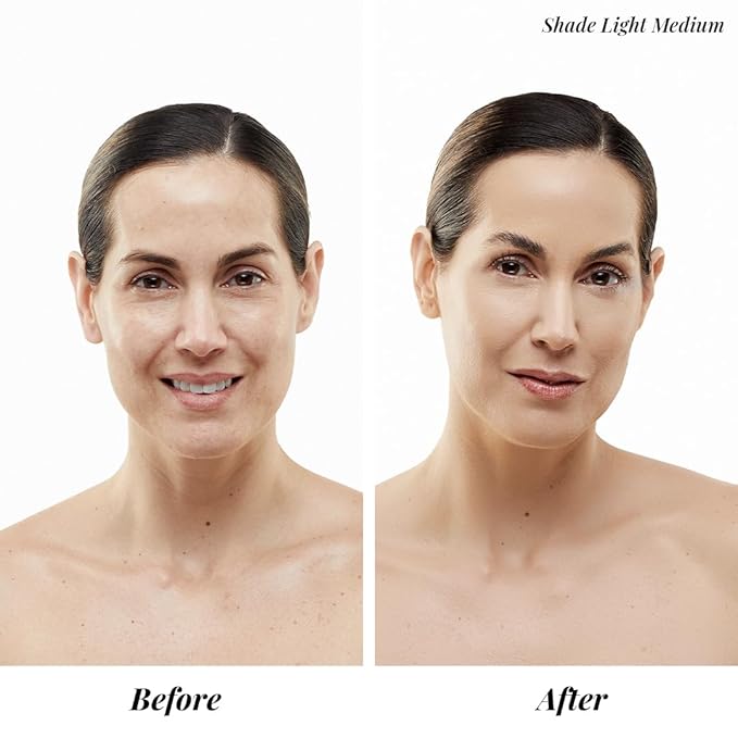 MagicMinerals AirBrush Foundation Set by Jerome Alexander - Complete 5pc Spray Makeup Set with Foundation, Primer, and Setting/Finishing Spray - for Smooth, Radiant Skin (Warm Medium)