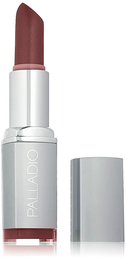 Palladio Herbal Lipstick, Rich Pigmented and Creamy, Infused with Aloe Vera, Chamomile & Ginseng, Prevents Lips from Drying, Combats Fine Lines, Long Lasting Lipstick, Chianti