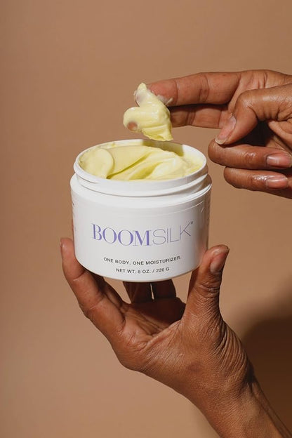 Boomsilk ® Face Moisturizer Cream, Rejuvenating Face Lotion & Facial Moisturizer for Mature Skin with Olive Oil, Beeswax & Honey, Hydrating Body Lotion for Women, Boom Beauty by Cindy Joseph, 8 oz