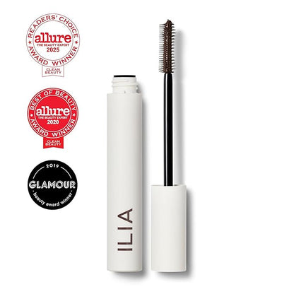 ILIA - Limitless Lash Mascara | Lightweight, Nourishing, Lengthening, Lifting | Flake + Smudge-Resistant | Non-Toxic, Cruelty-Free, Ophthalmologist-Tested, Safe For Sensitive Eyes (Rich Brown)