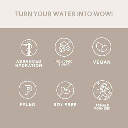 Cure Hydration | Plant-Based Electrolyte Drink Mix | No Added Sugar | FSA-HSA | Dehydration Relief Powder Made with Coconut Water | Non-GMO | Vegan | 8 Packets - Tropical Variety Pack