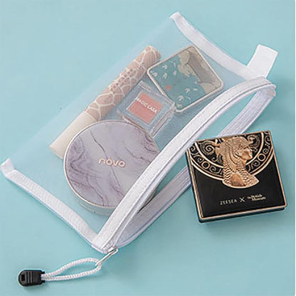 OZY 20Pieces Nylon Mesh Cosmetic Bags Zippered,Portable Organizing Pouches for Travel,Toiletries Bag for Women and Men