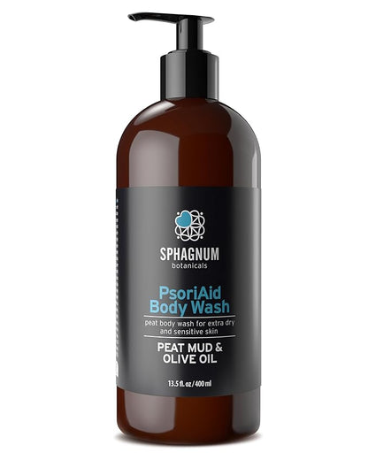 Psoriasis Body Wash – 100% Natural pH Balancing Acids and Olive Oil Shower Cream. Sulfate Free, Deep Moisturizing Treatment for Very Dry & Itchy Skin. Good for Relieving Eczema. 13.5 fl. Oz