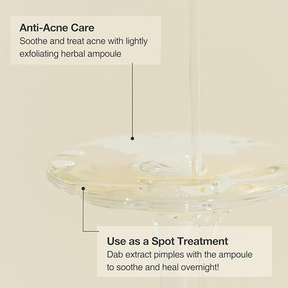 OxygenCeuticals Herbal Fluid – Trouble Care Ampoule with Salicylic Acid, Sodium PCA & Herbal Extracts, Sebum Control, Exfoliation & Soothing Serum for Acne-Prone Skin. 1.69 fl.oz (50ml)