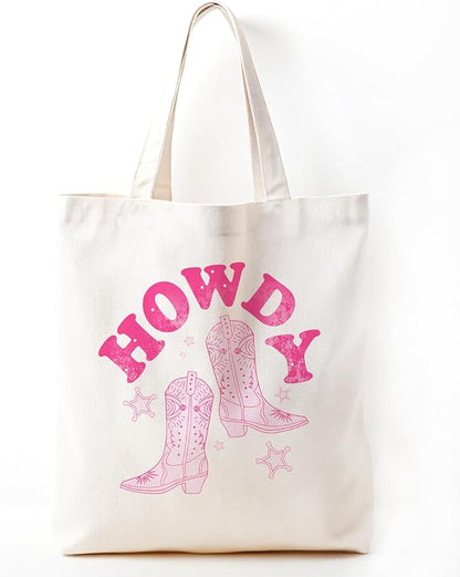 Cowgirl Western Tote Bag For Women, Cute Tote Bags, Cowgirl Accessories for Women, Western Gift