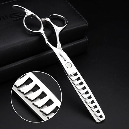 Barber hair scissors, Axemoore professional haircut Cutting Scissors/Shears set- 6", made of Japanese stainless steel, especially (6 in- tooth-E)