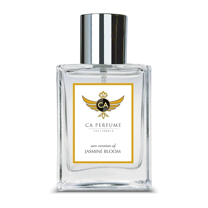 CA Perfume Impression of Emra Jasmine Bloom For Women & Men Fragrance Concentrated Long Lasting Eau de Parfum Spray Refillable Glass Atomizer Bottle 1.7 Fl Oz/50ml-X1