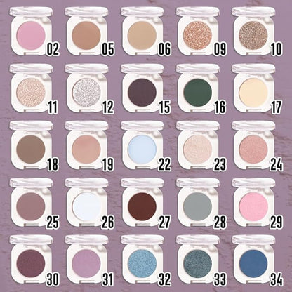 Single Matte Eye Shadow Palette Makeup, Eggplant Matte Eyeshadow for Older Women, Monochrome Eye Shadow Makeup, Pigmented Waterproof Sombras Para Ojos, Vegan, Talc, Paraben & Cruelty Free, 15