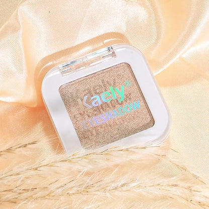 Kaely Pressed Single Eyeshadow Makeup, Light Nude Brown Shimmer Highly Pigmented Monochrome Eye Shadow Palette, Waterproof Neutral Powder Mini Eyeshadow, sombras para ojos, Lightweight Blendable, 20