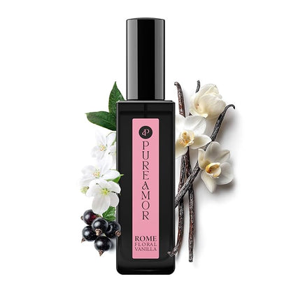 ROMAN Blossom Vanilla Perfume for Women, Cozy Floral Jasmine & Sweet Vanilla Fragrance, Long Lasting Extrait de Parfum, Advanced Fragrance Travel Size 0.7 oz/20ml Perfume Spray