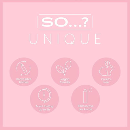 So...? Unique Body Mist - Coral Daisy for Women - 5.1 oz Body Mist - Pack of 2